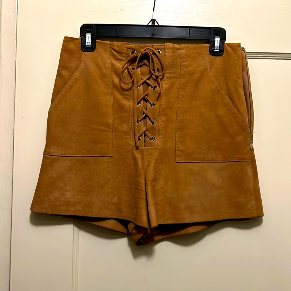Suede Shorts